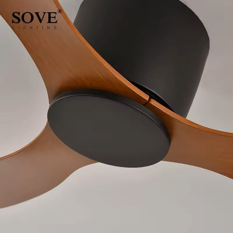 Ultra Thin Low Profile DC Ceiling Fan with Remote Control – 17cm White Flush Mount, No Light