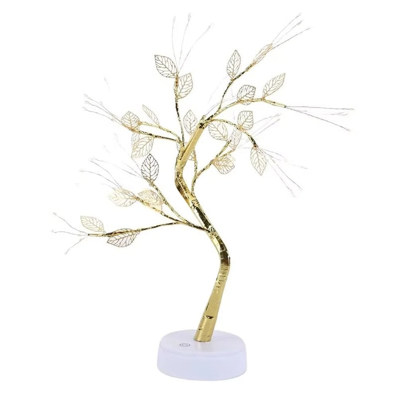 LED Rose Leaf Table Lamp – USB Fairy Light Night Lamp for Home & Party Decoration