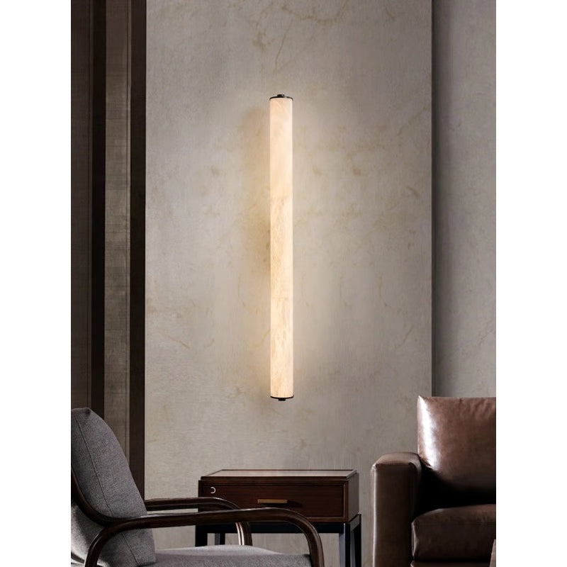 Luxury Full Copper Snowflake Marble LED Wall Lamp, Modern Spanish Natural Light for Living Room, Bedroom, Bedside