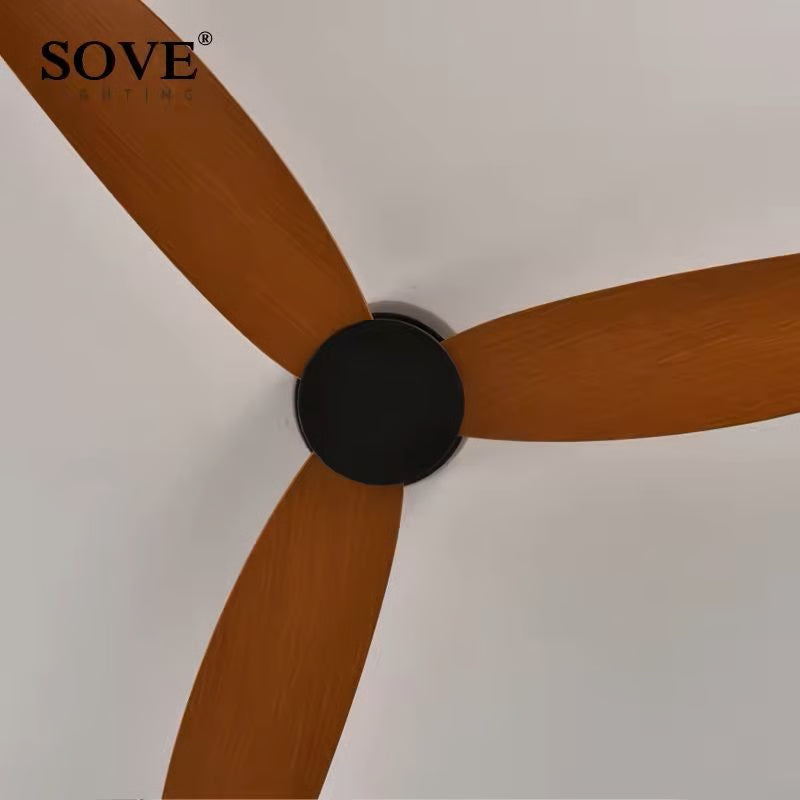 Ultra Thin Low Profile DC Ceiling Fan with Remote Control – 17cm White Flush Mount, No Light