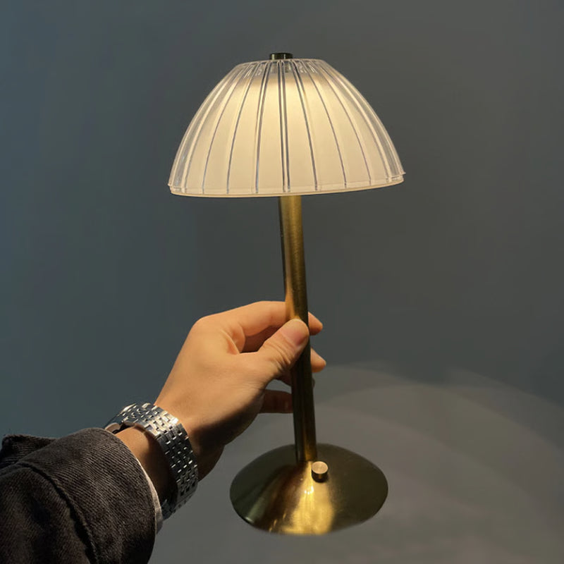 LED Curved Shade Decorative Rechargeable Bar & Table Lamp