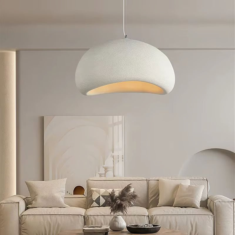 Nordic Wabi-Sabi Pendant Light – Minimalist E27 LED Hanging Lamp for Dining Room, Bedroom & Loft Interiors