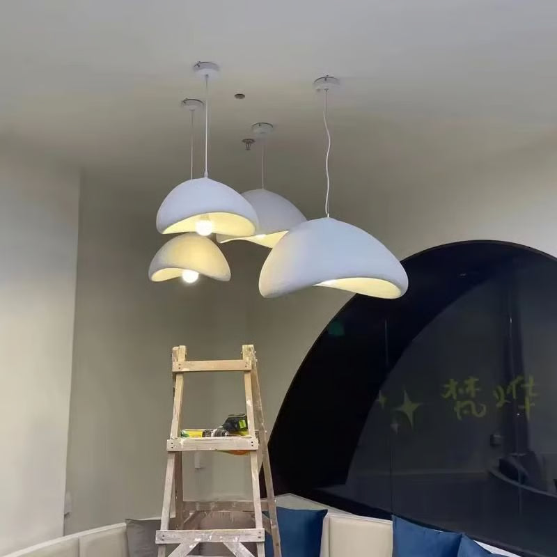 Nordic Wabi-Sabi Pendant Light – Minimalist E27 LED Hanging Lamp for Dining Room, Bedroom & Loft Interiors
