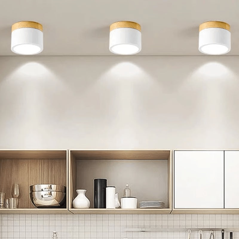 Nordic Wood LED Dimmable Ceiling Light